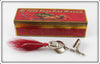 Vintage Al Foss Shimmy Wiggler Lure In Red Tin