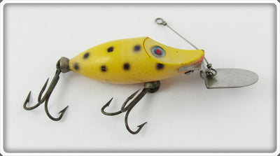 Heddon Yellow Black Spots Tiny Go Deeper Runt Lure D350 YBS