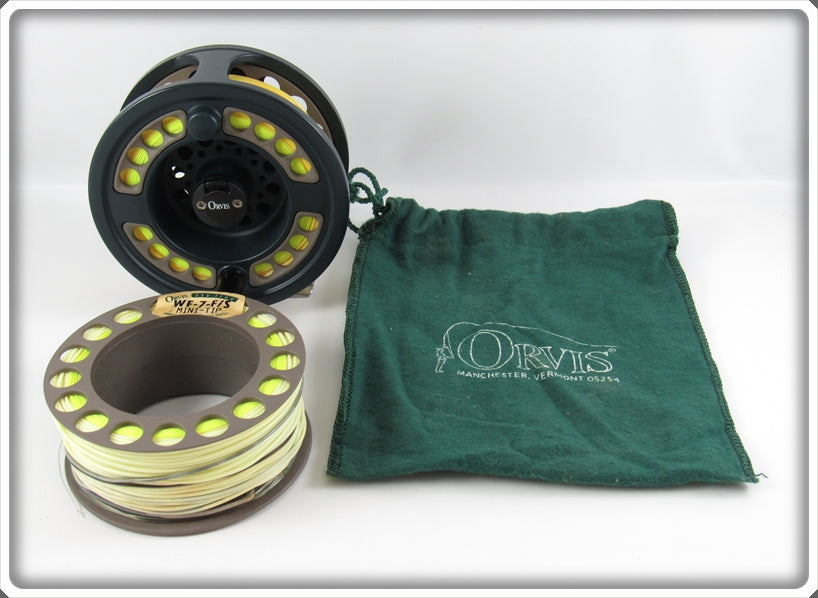 Orvis Rocky Mountain Large Arbor 7/8 Fly Reel With Bag For