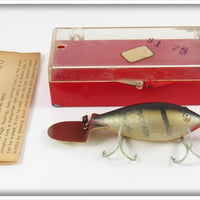 Vintage Cotton Cordell Silver Scale Red Tail Crab In Box 3506 