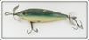 Vintage Heddon Green Crackleback 300 GCB Surface Minnow Lure