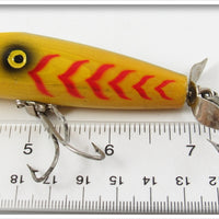 Pflueger Yellow Body Red Stripe Pop Rite