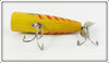 Pflueger Yellow Body Red Stripe Pop Rite