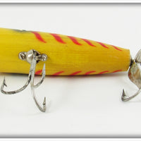 Pflueger Yellow Body Red Stripe Pop Rite