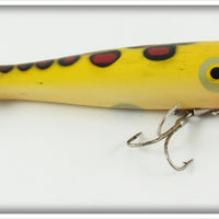 Vintage Porter Yellow With Red & Black Spots Smart Alec Lure 