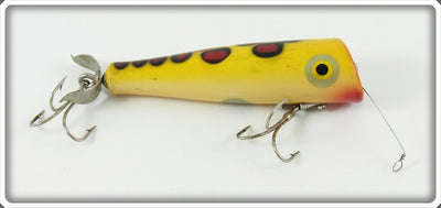 Vintage Porter Yellow With Red & Black Spots Smart Alec Lure 