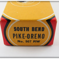 South Bend Red Arrowhead White Body Pike Oreno In Box