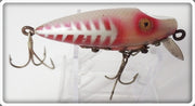 Vintage Lucky Strike Red And White With Silver Ribs Submarine Lure