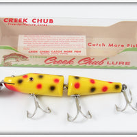 Creek Chub Yellow Spotted Jointed Pikie In Box 2614 W Special