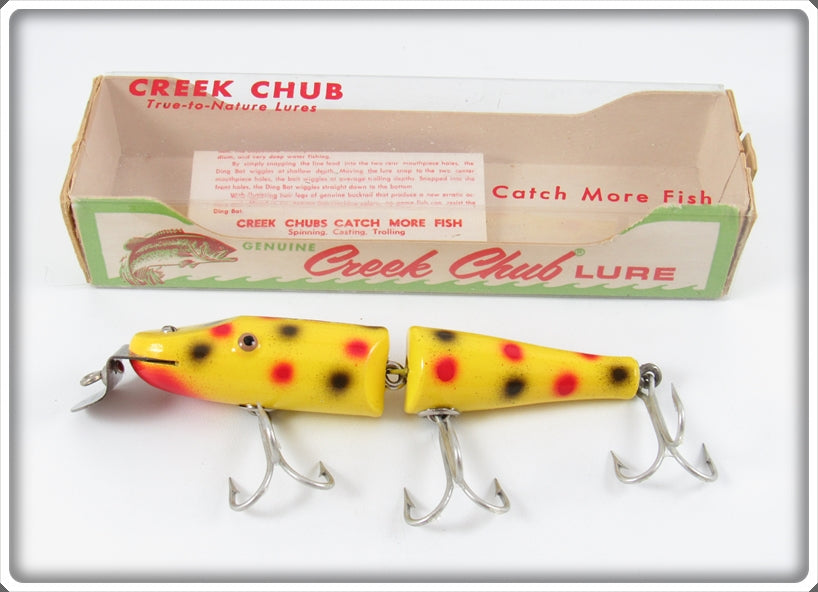 Creek Chub Yellow Spotted Jointed Pikie In Box 2614 W Special