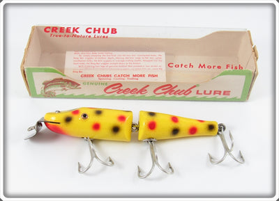 Creek Chub Yellow Spotted Jointed Pikie In Box 2614 W Special