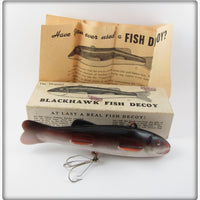 Vintage Blackhawk Enterprises Blackhawk Fish Decoy In Box 