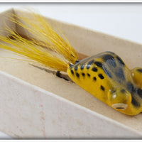Heddon Yellow Pop Eye Frog In Box