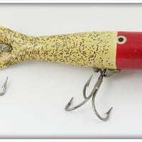 Vintage Pflueger Red Head Silver Sparks TNT Minnow Lure 6936