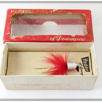 Vintage Heddon Red & White Shore Wilder Dilg Spook In Box 910XRW