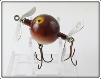 Vintage Herb Mills Brown Goof Ball Lure