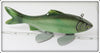 Melosh Wood Carved Green Fish Decoy
