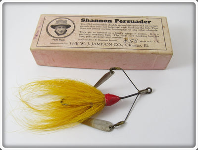 W. J. Jamison Yellow Bucktail Shannon Persuader In Correct Box
