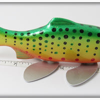 Melosh Wood Carved Spotted Fish Decoy