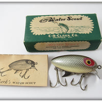 Clark's Steelback Shiner Silver Scale Water Scout In Correct Box 310