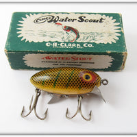Vintage Clark's Perch Water Scout Lure In Shiner Box 310X