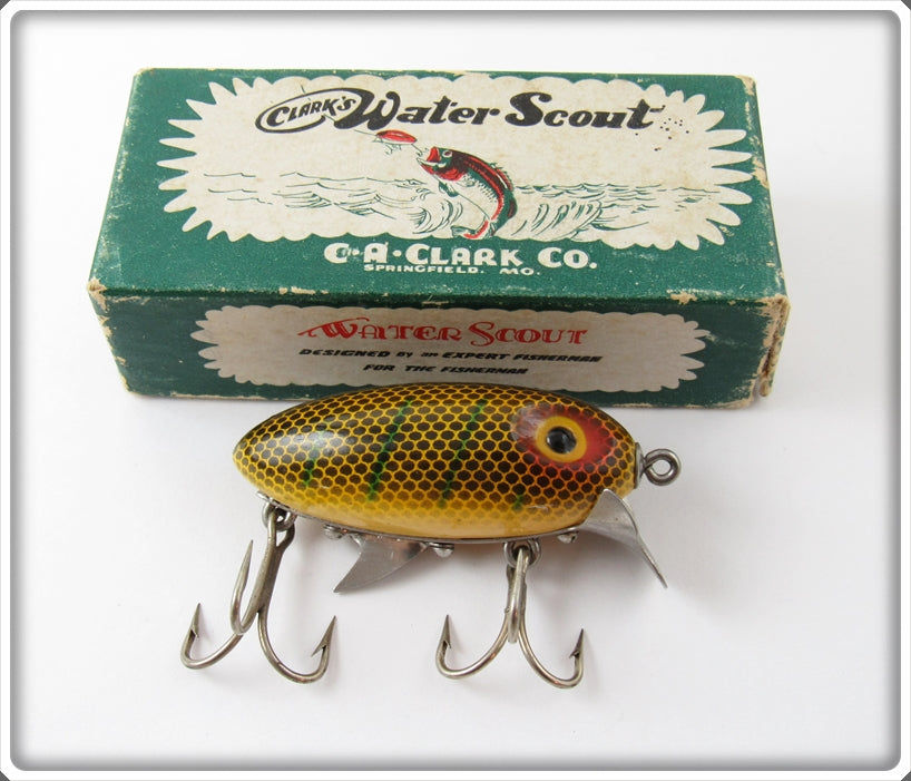 clark water scout fishing lure Vintage Clark's Pike Scale For Sale Wood Fishing Lure, Clark's Water
