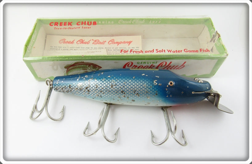Vintage Creek Chub Blue Flash Striper Pikie Lure In Box 6934