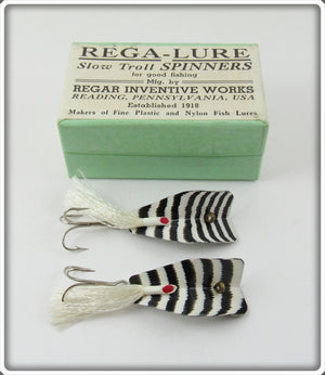Regar Inventive Works Black & White Zebra Rega-Lure Pair