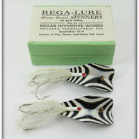 Regar Inventive Works Black & White Zebra Rega-Lure Pair