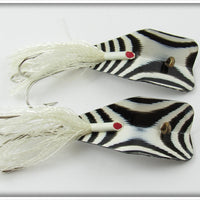 Regar Inventive Works Black & White Zebra Rega-Lure Pair In Box