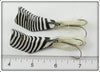 Regar Inventive Works Black & White Zebra Rega-Lure Pair In Box