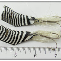 Regar Inventive Works Black & White Zebra Rega-Lure Pair In Box