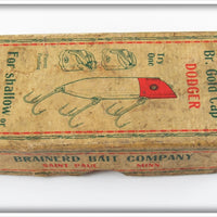Brainerd Bait Company Br. Gold Cap Dodger In Box