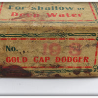 Brainerd Bait Company Br. Gold Cap Dodger In Box