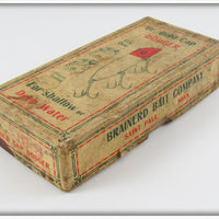 Brainerd Bait Company Br. Gold Cap Dodger In Box