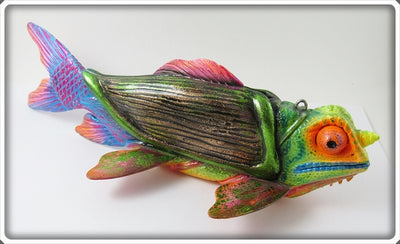 Melosh One Of A Kind Chameleon Beetle Fish Decoy Painted By John Snow