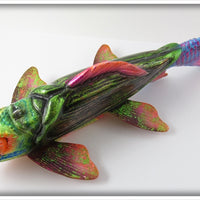 Melosh One Of A Kind Chameleon Beetle Fish Decoy Painted By John Snow