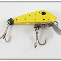 Dyna Tackle Co Yellow Black Dot Lure In Box