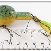 E.L. Jacobs Light Green Yellow Belly Weedless Polly Frog