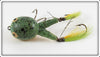 E.L. Jacobs Light Green Yellow Belly Weedless Polly Frog