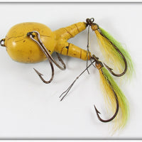 E.L. Jacobs Light Green Yellow Belly Weedless Polly Frog