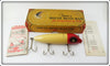 South Bend Red Head White Musk Oreno Lure In Box 976 RH 