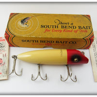 South Bend Red Head White Musk Oreno Lure In Box 976 RH 