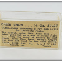 Creek Chub Orange Spotted Ultra Light Pikie In Box
