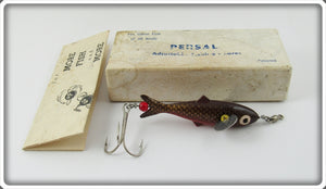 Vintage Persal Mfg Co Gold Scale Adjustable Lure In Box