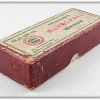 Pflueger Rainbow Neverfail Minnow In Maroon Trademark Box 3174