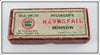 Pflueger Rainbow Neverfail Minnow In Maroon Trademark Box 3174