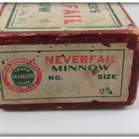 Pflueger Rainbow Neverfail Minnow In Maroon Trademark Box 3174