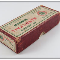 Pflueger Rainbow Neverfail Minnow In Maroon Trademark Box 3174