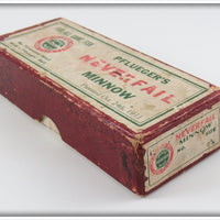 Pflueger Rainbow Neverfail Minnow In Maroon Trademark Box 3174